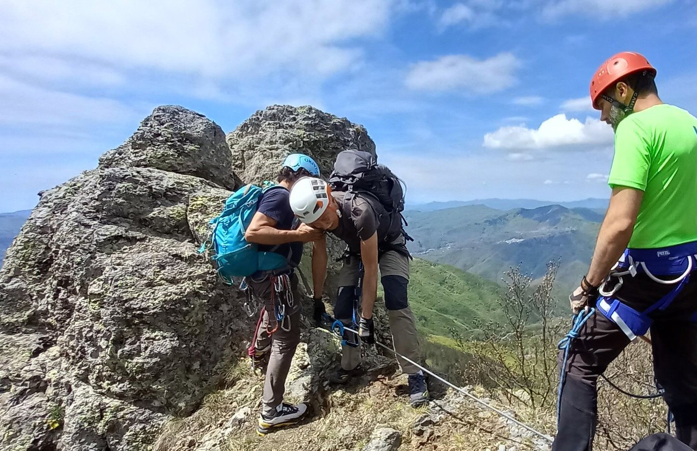 Via Ferrata Ferrari al monte Roncalla - Appennino ligure